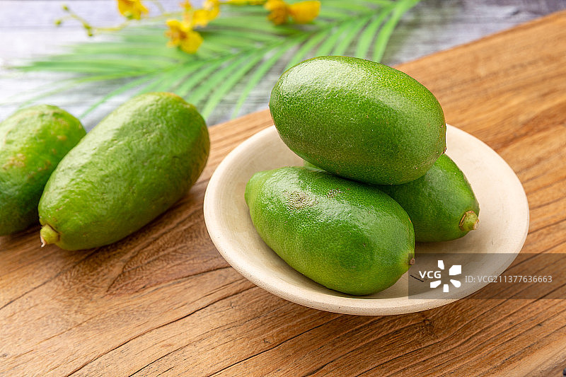 海南无籽香水青柠檬图片素材