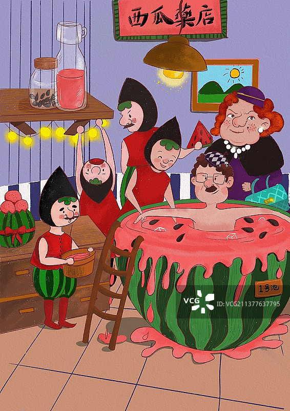 西瓜药店图片素材