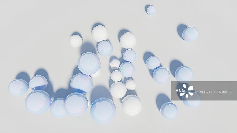 大小不一的圆球组合图片素材