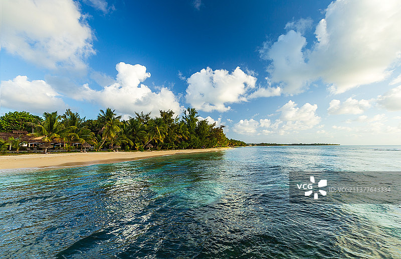 非洲马达加斯加圣玛丽岛的海景图片素材