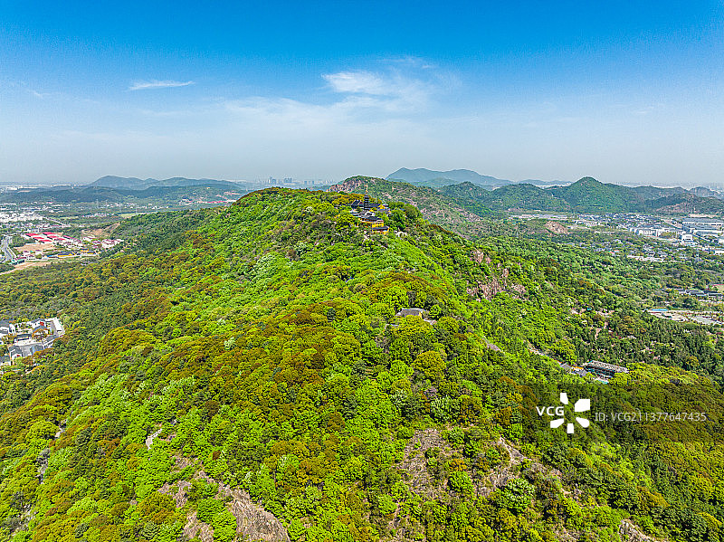 江苏苏州木渎古镇灵岩山风景区图片素材