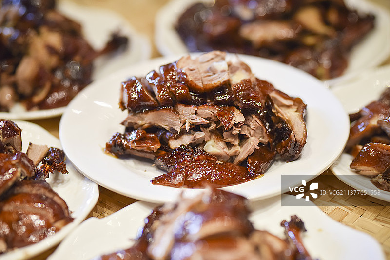 四川著名美食，乐山甜皮鸭图片素材