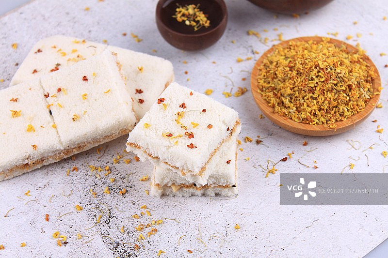中国传统美食桂花糕图片素材