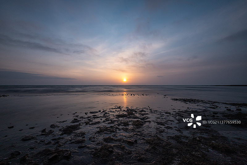 青海湖日出图片素材