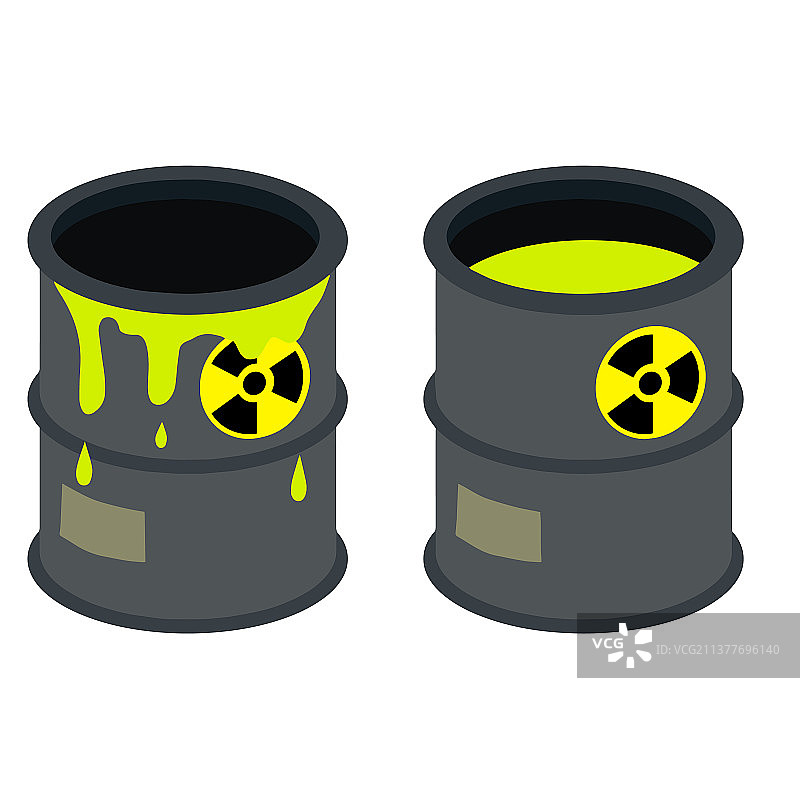 放射性废料桶图片素材