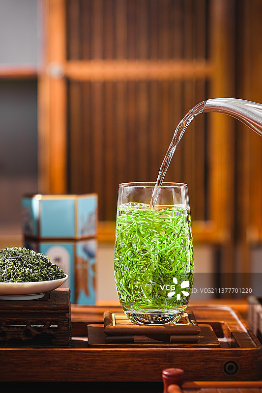 信仰毛尖绿茶图片素材