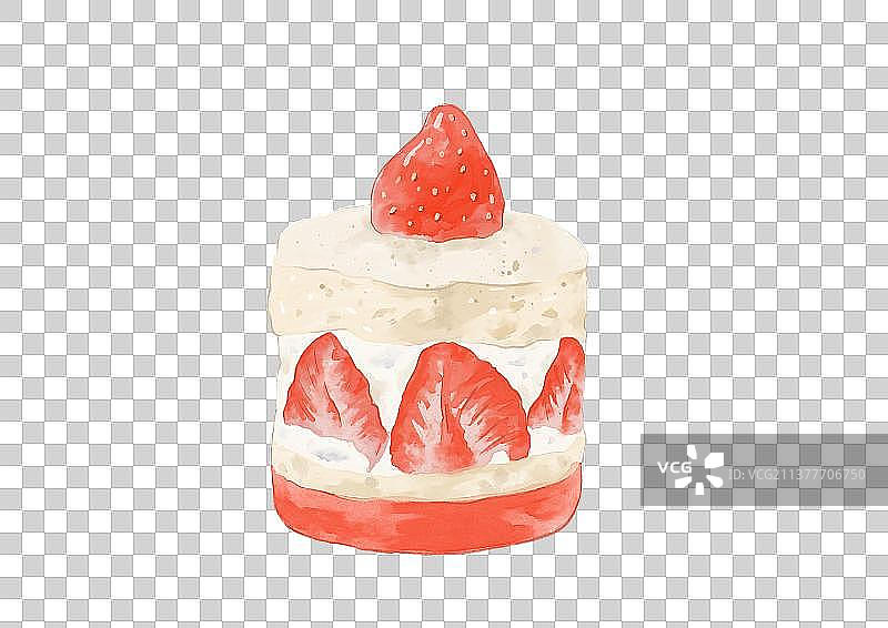 草莓奶油蛋糕图片素材