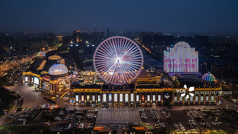 环球港夜景图片素材