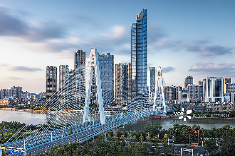 武汉市月湖桥风光图片素材