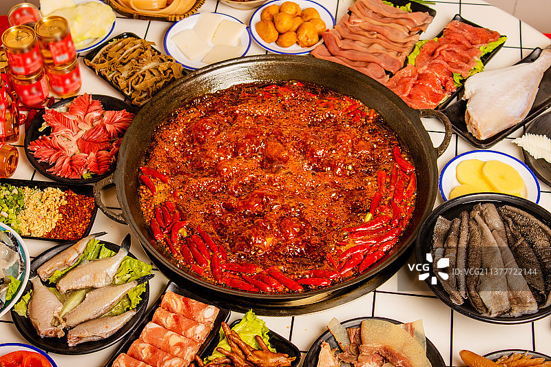 重庆老火锅套餐图片素材