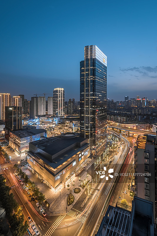 成都万象城夜韵图片素材