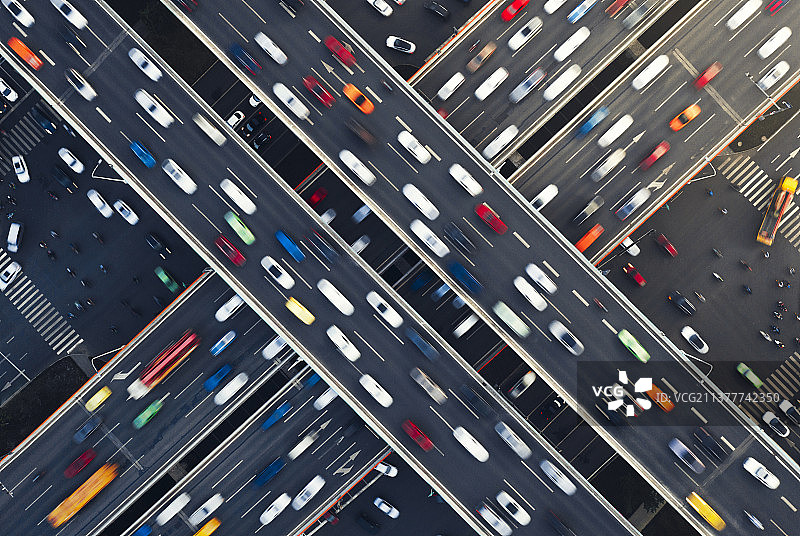 俯瞰立交桥图片素材