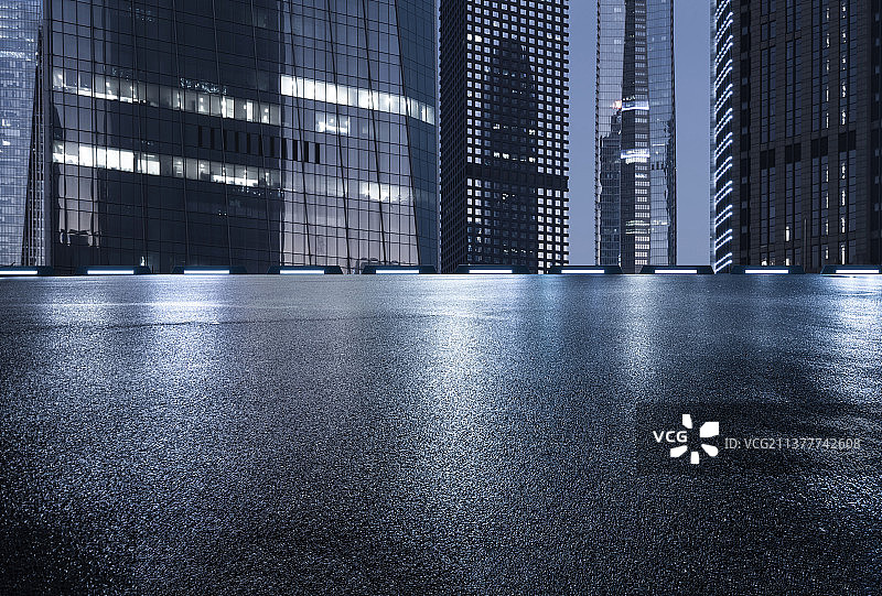 城市建筑与建筑停车场图片素材