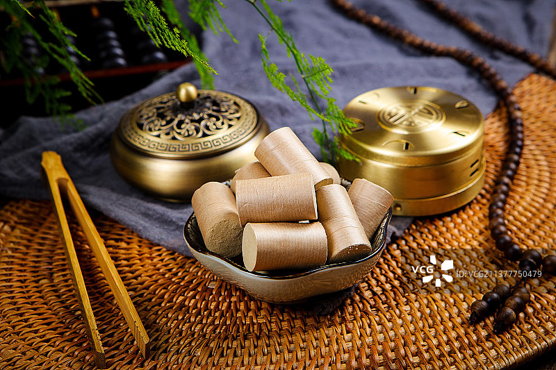 保健养生艾柱图片素材