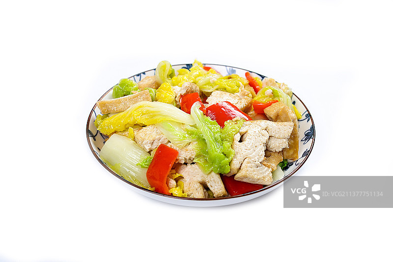 清淡营养白菜炖豆腐图片素材