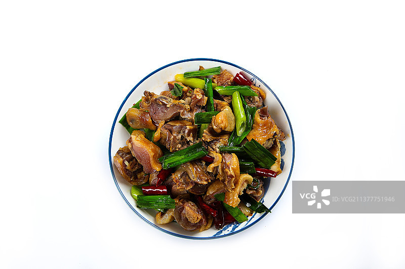 美味诱人爆炒腊鸭图片素材