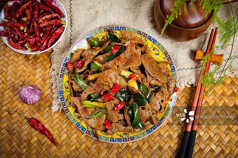 营养滋补爆炒猪肝图片素材