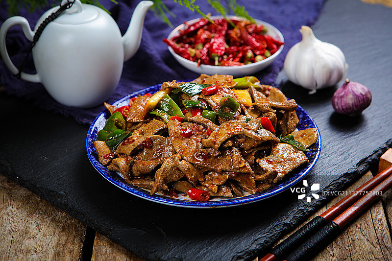 营养滋补爆炒猪肝图片素材