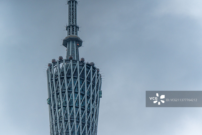 广东省广州市广州塔小蛮腰特写图片素材