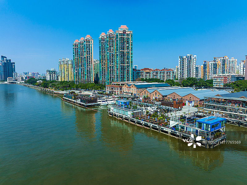 广州太古仓航拍图片素材