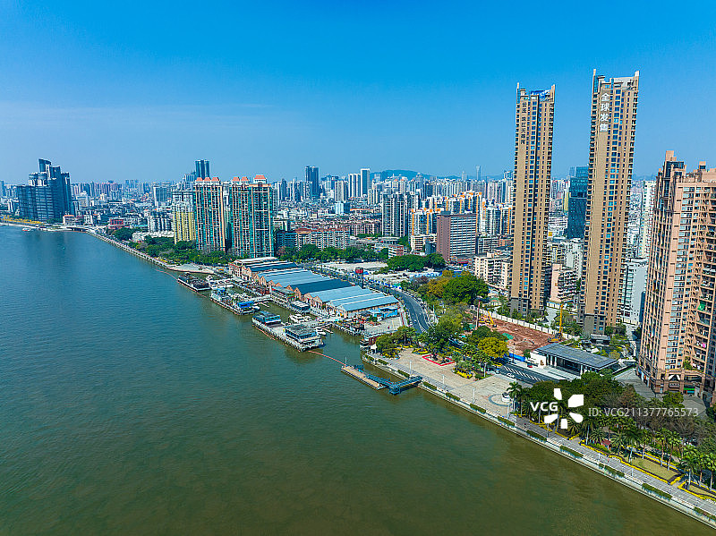 广州太古仓航拍图片素材
