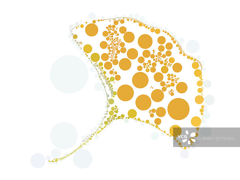 圆点点点波点黄色银杏叶落叶圆圈图片素材