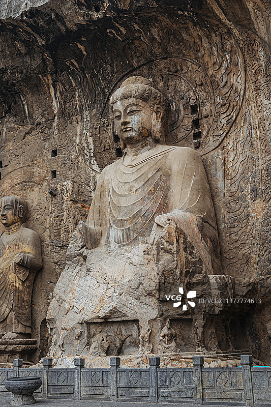 洛阳龙门石窟图片素材