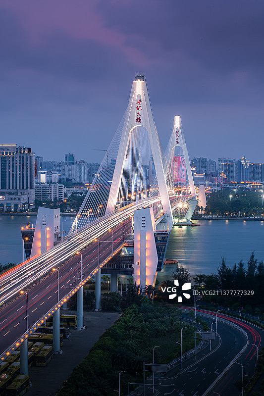 海口世纪大桥图片素材