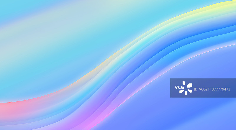 渐变柔和色的波浪背景素材图片素材