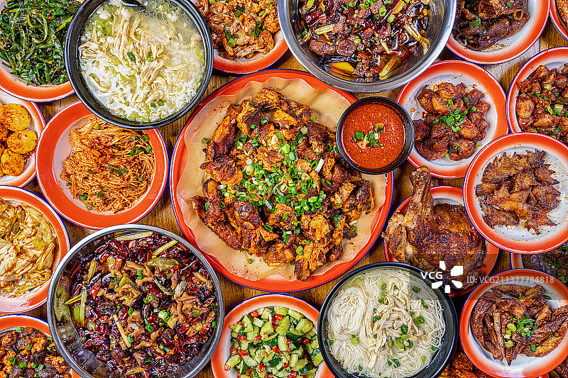 贵州美食 烤鸡 川式烤鸡 贵州烤鸡 黔 麻辣图片素材