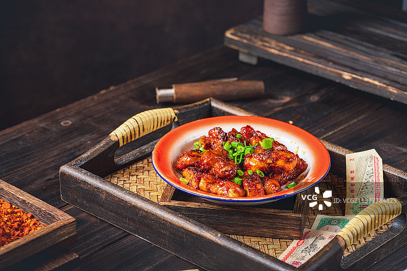 贵州美食 烤鸡 川式烤鸡 贵州烤鸡 黔 麻辣图片素材