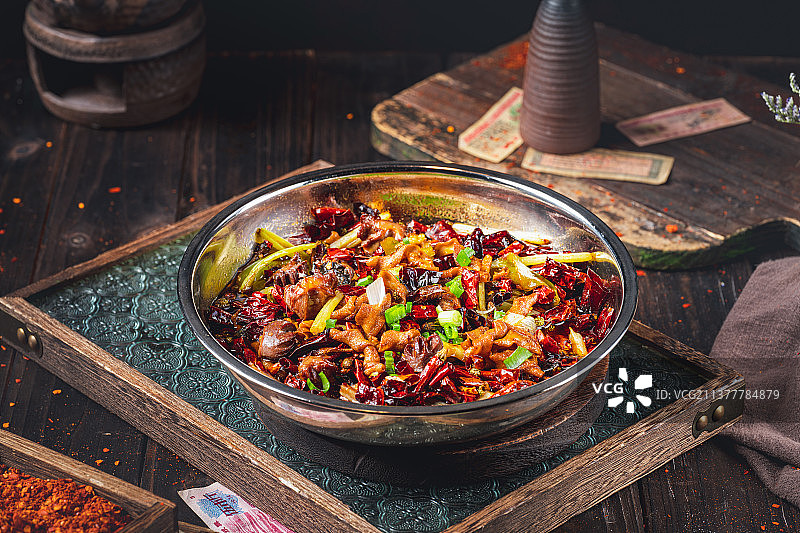 贵州美食 烤鸡 川式烤鸡 贵州烤鸡 黔 麻辣图片素材