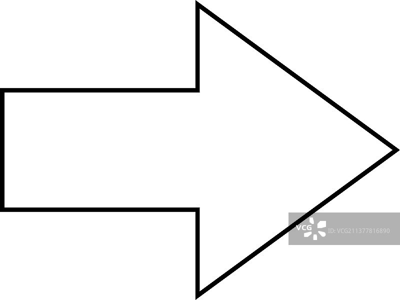 箭头形状符号图标轮廓笔画图片素材