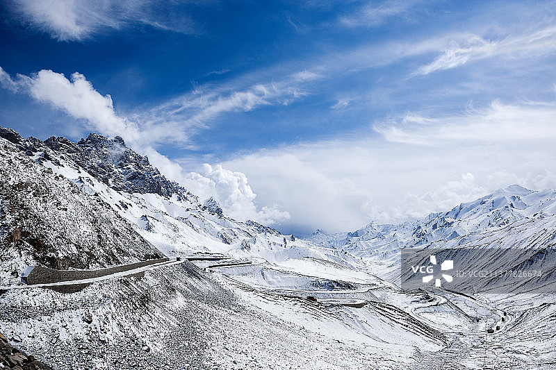 219国道麻扎大坂北坡图片素材