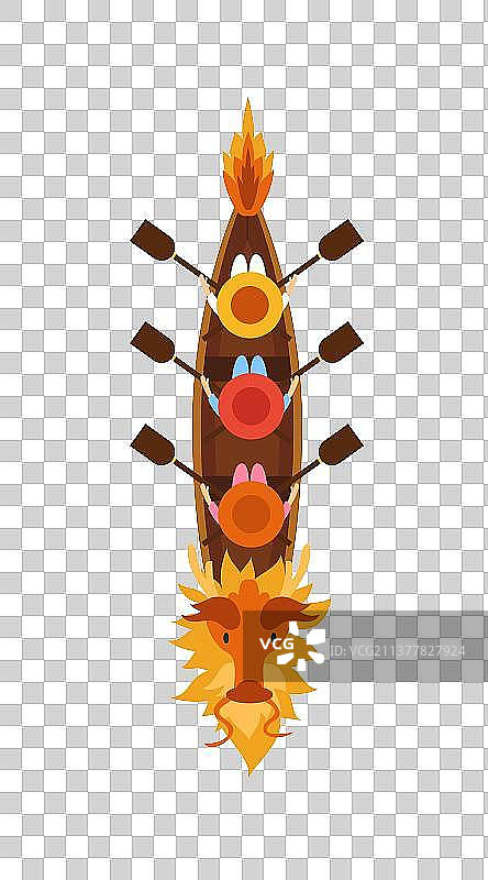 端午龙舟免抠元素插画图片素材