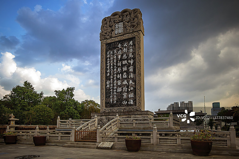 寒山寺《枫桥夜泊》诗碑图片素材