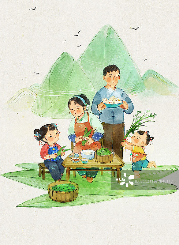 端午节插画图片素材