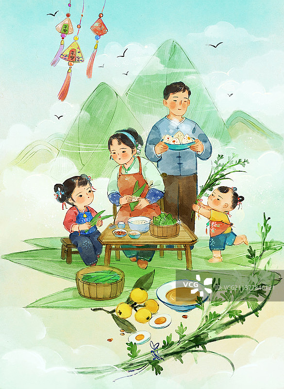 端午节插画图片素材