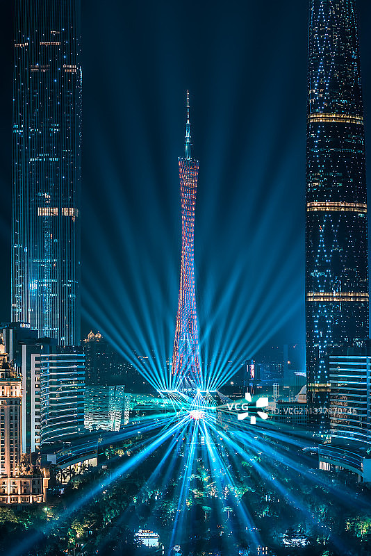 广州灯光秀图片素材