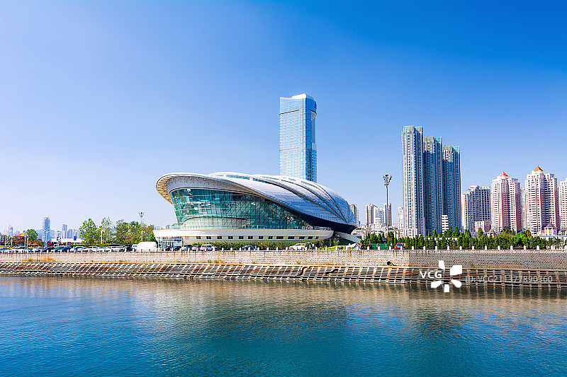 大连星海广场、贝壳博物馆图片素材