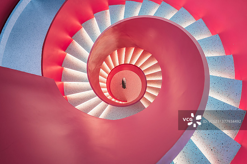 彩色旋梯图片素材