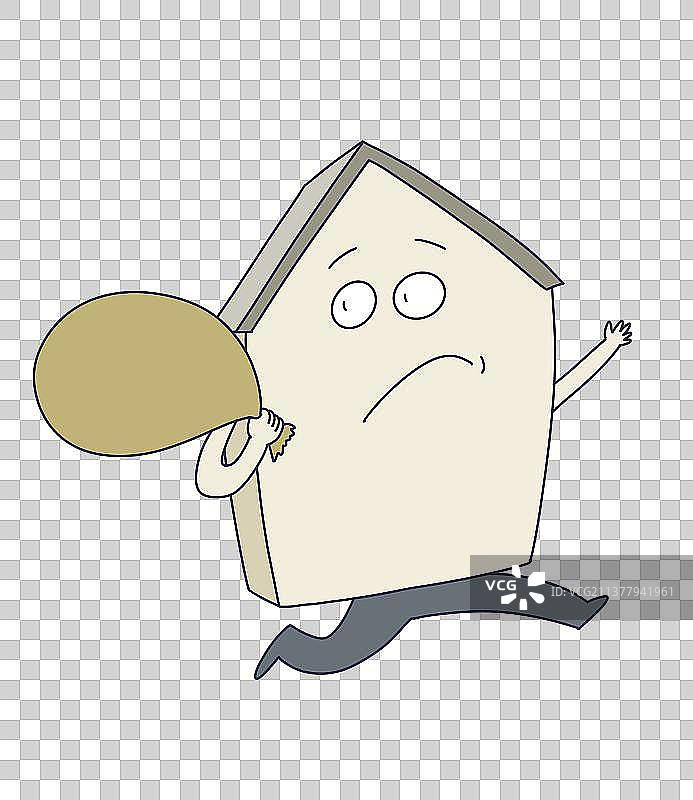 元素：跑路的房地产图片素材