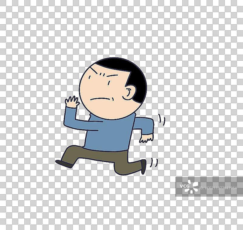 元素：跑步的人物图片素材