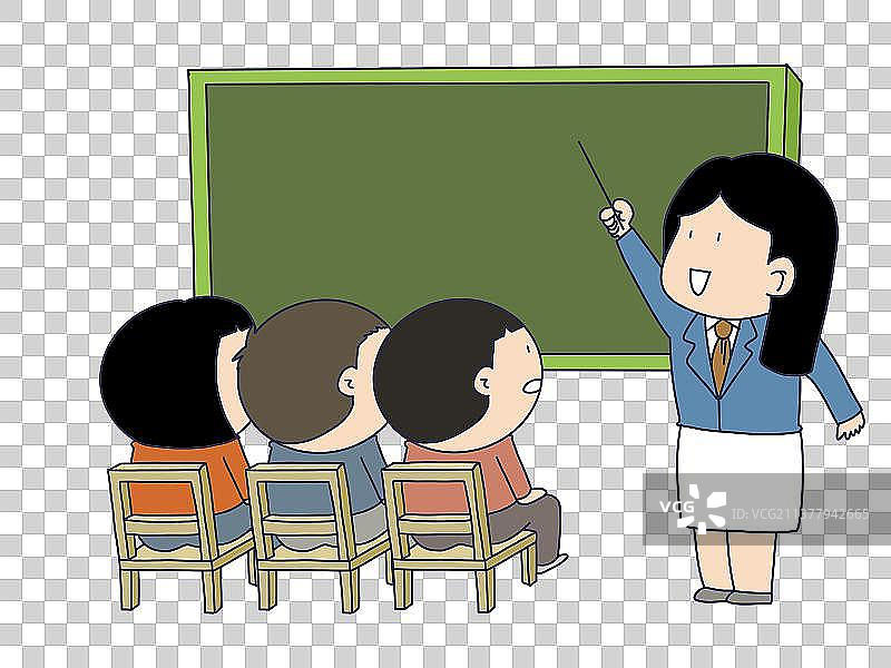 元素：上课的老师图片素材