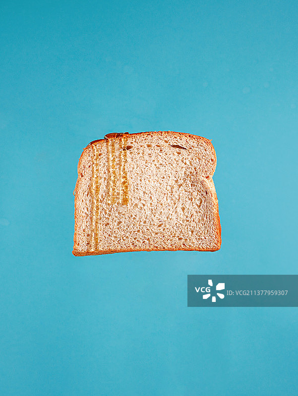 平面设计风格的早餐面包美食图片素材