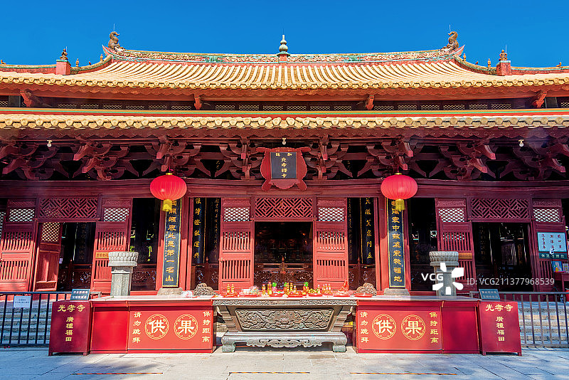 中国广东广州光孝寺大雄宝殿图片素材