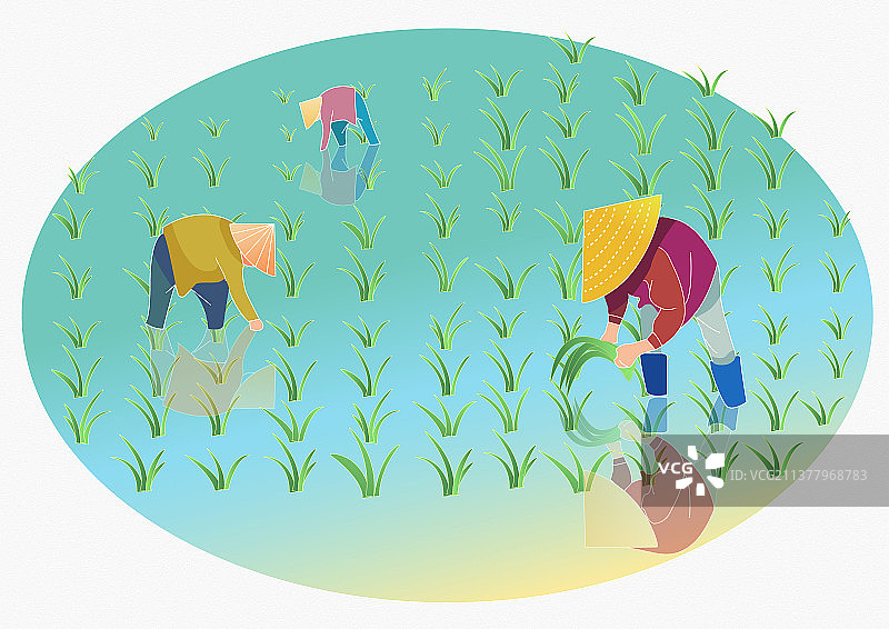 矢量插画劳动节农民-8图片素材