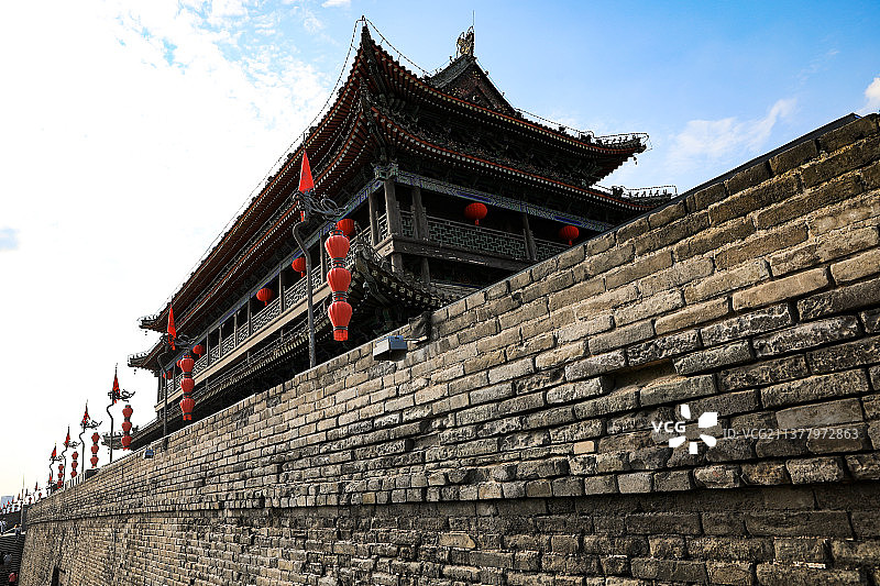 西安明城墙图片素材