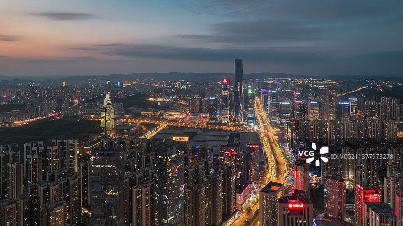 贵阳金融城夜景图片素材