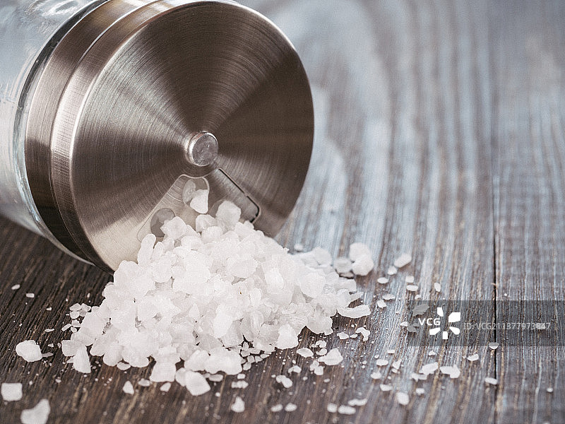 粗海盐特写图片素材